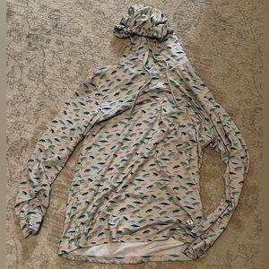 Burlebo Patterned Hoodie with Drawstring